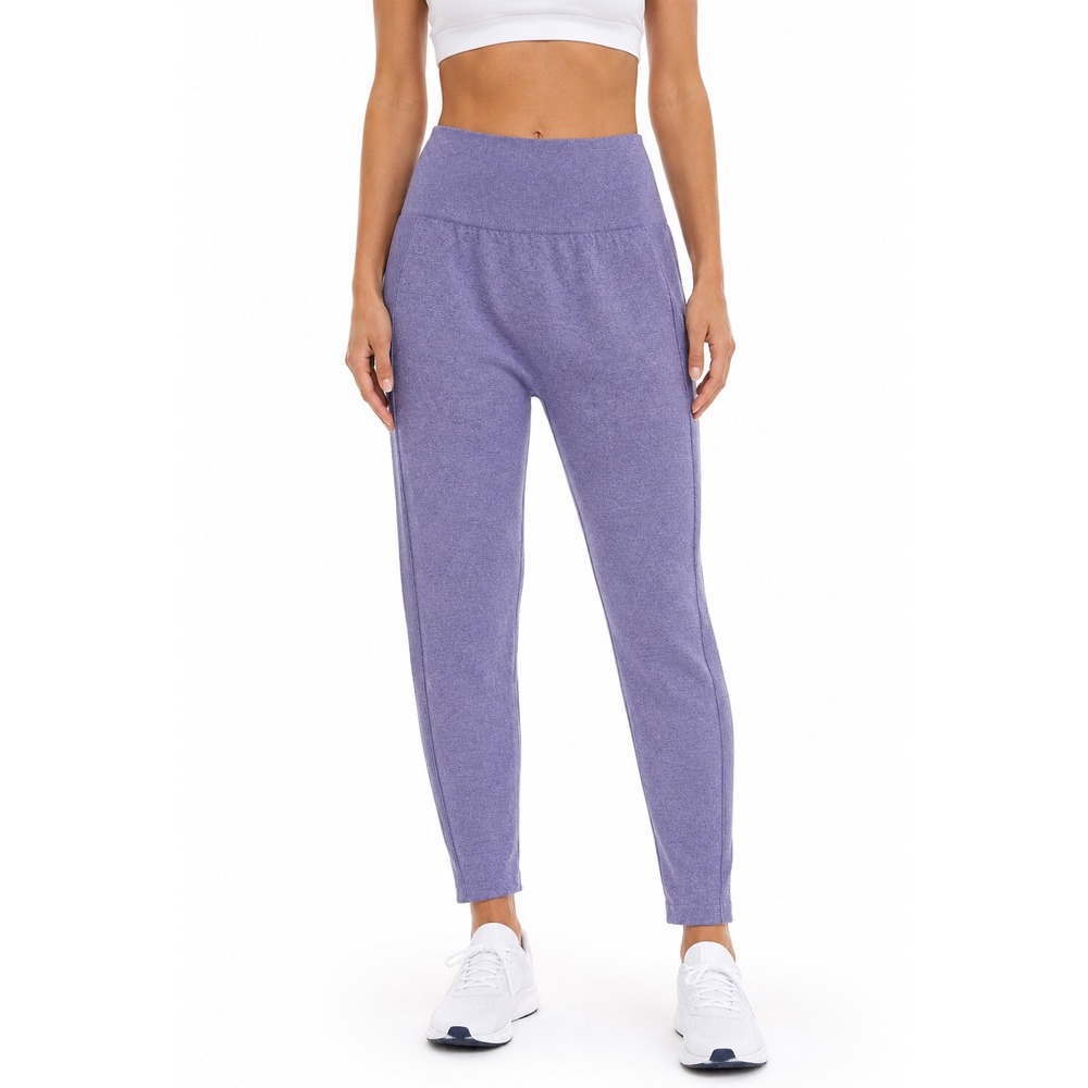 Purple Seamless Scrunch Butt High Waisted Workout Leggings Purple Marl Sz Large